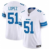 Men & Women & Youth Detroit Lions #51 Roy Lopez White 2025 F.U.S.E. Vapor Limited Stitched Jersey,baseball caps,new era cap wholesale,wholesale hats
